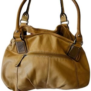 Tignanello Vintage Large Mustard Shoulder bag